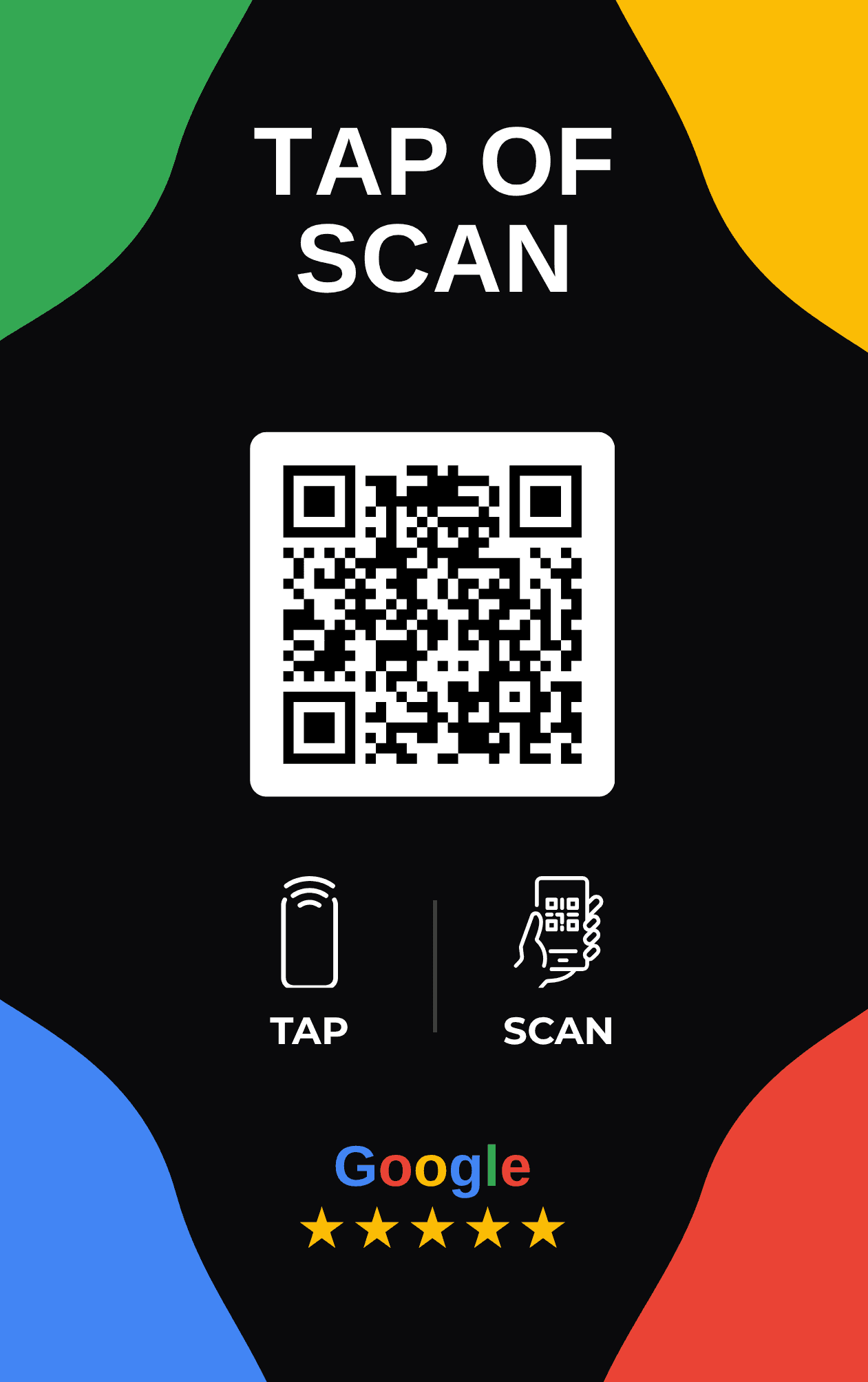 GymPare NFC-kaart voor Google reviews